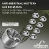 Stainless Steel Anti-Theft Nuts M6 M8 M10 M12 V2A Anti-Theft