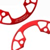 ANCLLO Mountain Bike Chainring Guard, Aluminum Alloy Easy Install Tooth