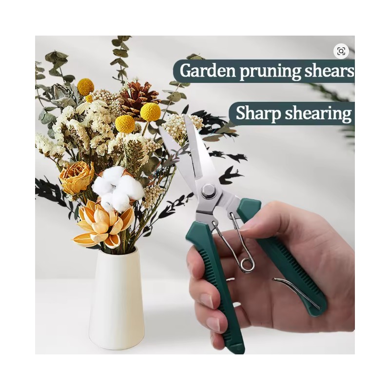 Metal Pruning Shears for Gardening – Sharp Hand Scissors for