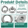 Ring Nuts Similar to DIN 582, Cast and Polished, Rustproof
