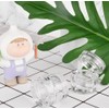 5 Pcs 5g/5ml Premium Acrylic Clear Round Jars Refillable Cosmetic