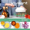 Vivaant Manual Food Processor - 5 Cup (1.2L) Capacity Hand