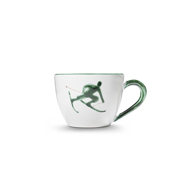 GMUNDNER KERAMIK Teacup Maxima Capacity 0.4 Litre Green Toni Crockery