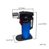 Ever Tech Refillable Butane Torch Lighter with Stand Adjustable Flame