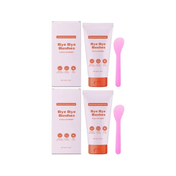 2pcs Crema Depilatoria Íntima Para Cara Piernas Axilas