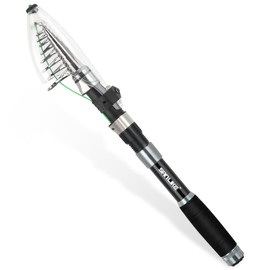 Sanrike Compact Rod, Casting Rod, Fishing Rod, 90% Carbon Rate, Fishing Rod Set, Rust, River Fishing, Freshwater Fishing, Ultra Lightweight, Portable, Extendable, Beginner, Kids, 6.9 ft (1.8 m), 8.3