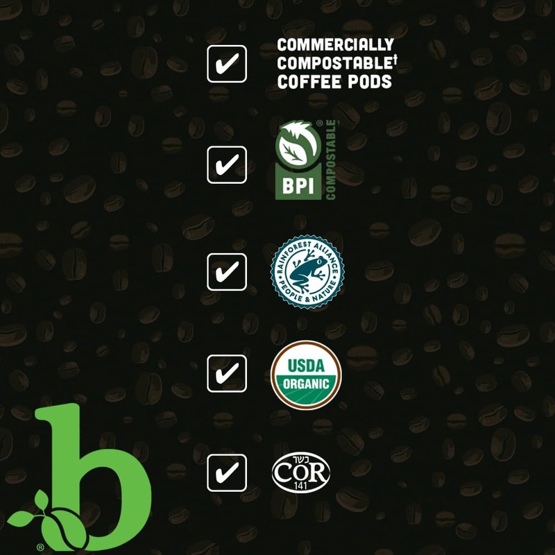 beaniac Organic Bean Me Up Coffeehouse Blend, Medium Roast, Single