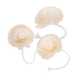 3pcs Flower Reed Diffuser Replacement Heads Oil Diffusers for Essential Oils for Home Bedroom Efficient Fragrance Release with Artistic Faux Flower Design