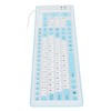 Foldable Silicone Keyboard 103 Keys USB Wired Silicon Foldable Waterproof