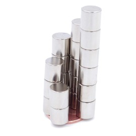 Brudazon 15 Mini Disc Magnets 10 x 10 mm N52 Strongest Level Neodymium Magnets Ultra Strong Power Magnet for Model Making, Photo, Whiteboard, Notice Board, Fridge, Crafts, Magnetic Disc Extra Strong