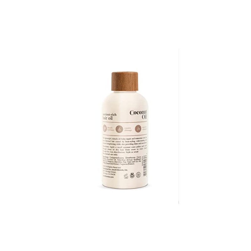 Oliology Coconut Oil Hair Oil, 4 Oz.