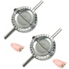 2 Moldes de Acero Inoxidable para Ravioli y Dumpling -
