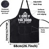 BWWKTOP Funny Grilling Lovers Apron Adjustable BBQ Apron With Pockets