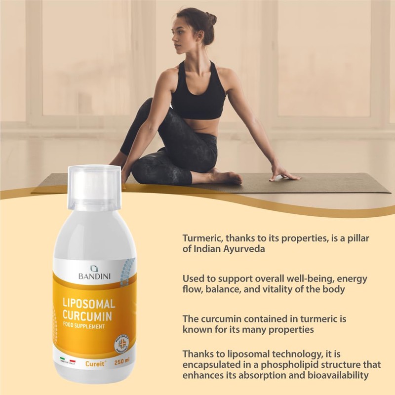 Bandini® Liposomal Curcumin Cureit® 250ml Bottle | 200mg of Curcumin