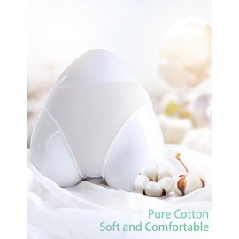 Phoeswan White Dance Briefs for Girls, Seamless Girls Ballet Briefs for Ballet, Gymnastics (2pcs White, 6-8 Years)