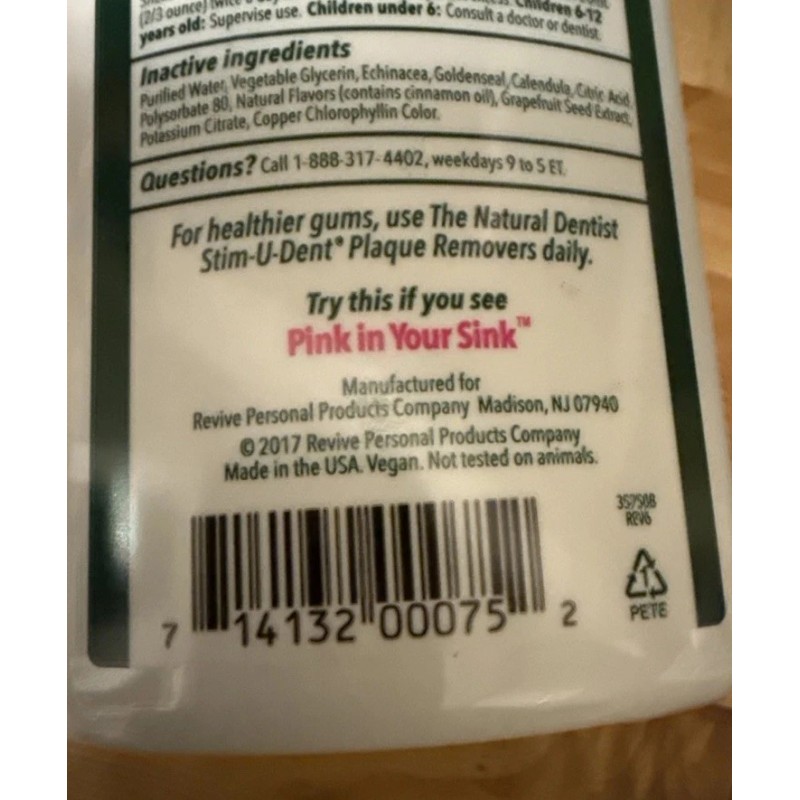 Natural Dentist (3) Natural Dentist Healthy Gums Antigingivitis Rinse Peppermint