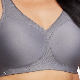 Glamorise Women's Sports Bra, charcoal, 75 I