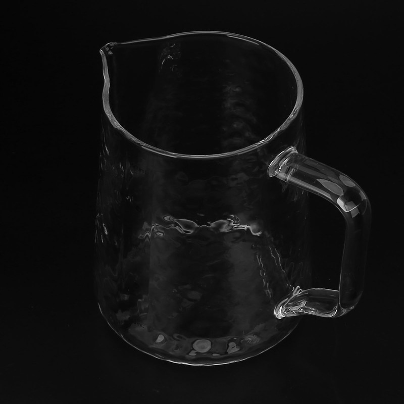 500ml Coffee Milk Cup Thicken Glass Measuring Frothing Cup for