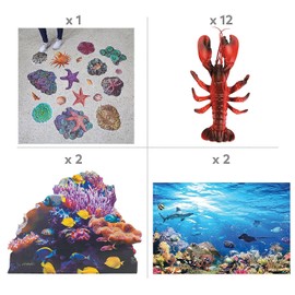 Fun Express Sea Creature Slotted Windcatcher Craft Kit - Makes 12, Vacation Bible School 2024