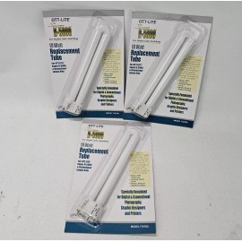 OttLite Lot of 3, Ott-Lite Super D-5000 VisionSaver 18w Replacement Tubes, T187D0, 4-Pin