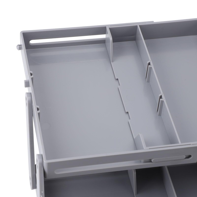 Fockety Drawer Organizer, Multi Level Collapsible Drawer Organizer with Adjustable