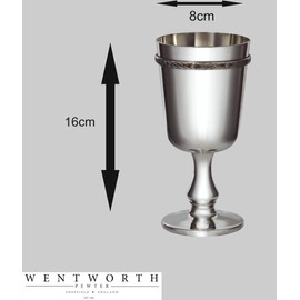 Wentworth Pewter Pewter Goblet with Celtic Ribbon Free Engraving