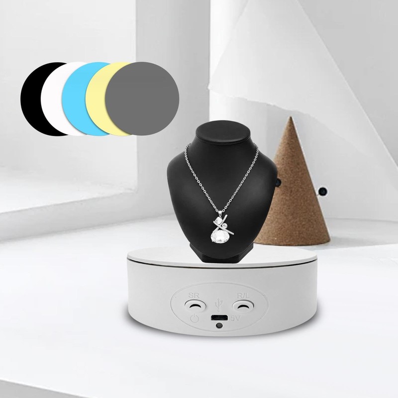 Harilla Rotating Display Stand, Rotating Turntable, Automatic 360 Degree Electric