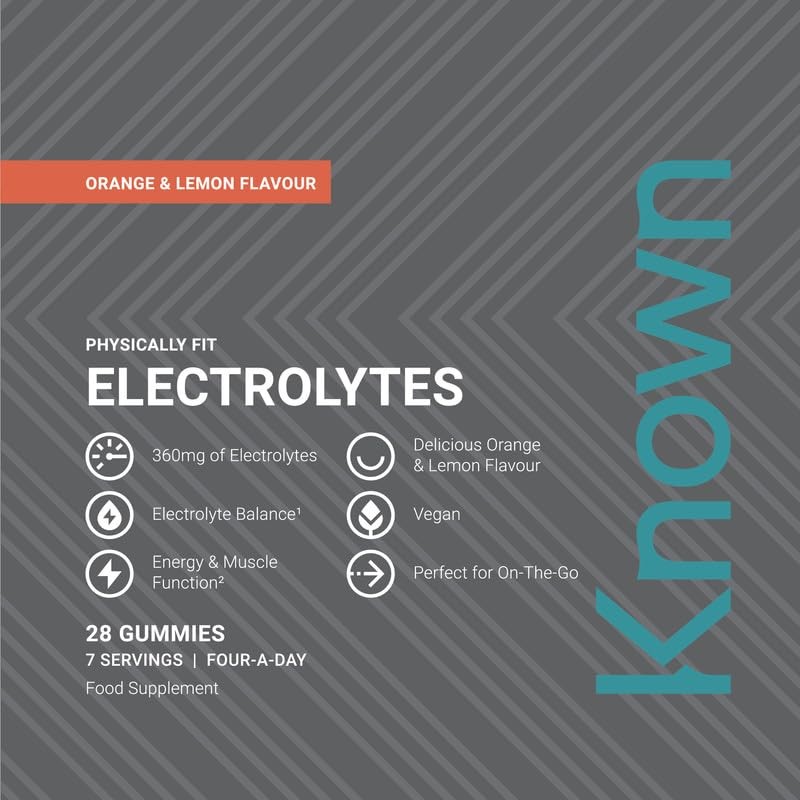 Known Tasty Electrolytes Gummies – 360mg of Electrolytes for Hydration–