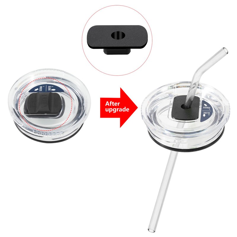 MOTAIN Straw Lid Attachment Compatible With Yeti Tumber Magslider/Stronghold Lid,Straw