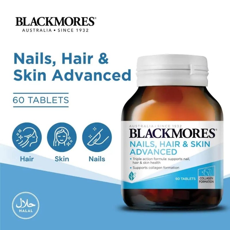 Blackmores Nails Hair and Skin Vitamins for Women, Made in