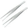 Cionyce 2 Pcs 6 Inch Stainless Steel Forceps, straight Metal