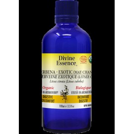 Divine Essence Verbena Oil (Exotic May Chang, Organic) - 100ml