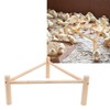 Chicken Perch Stable Triangular Wooden Chick Training Perch Toy Interactive