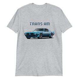 Blue 1971 Trans AM Firebird Muscle Car Graphic Tee Classic Cars T-Shirt