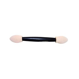 Brochas para sombra de ojos, 50 brochas desechables de doble cara ovaladas con puntas de esponja, tacto suave y ligero, varita resistente, ideal para diseños de sombras de ojos