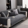 Gluhbirnen Copridivano antiscivolo, rivestimento proteggi-divano, coperta per divano, grigio scuro,