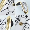 Lafocuse Silent Melting Clock Gold Shiny Frame,Salvador Dali Watch Melted