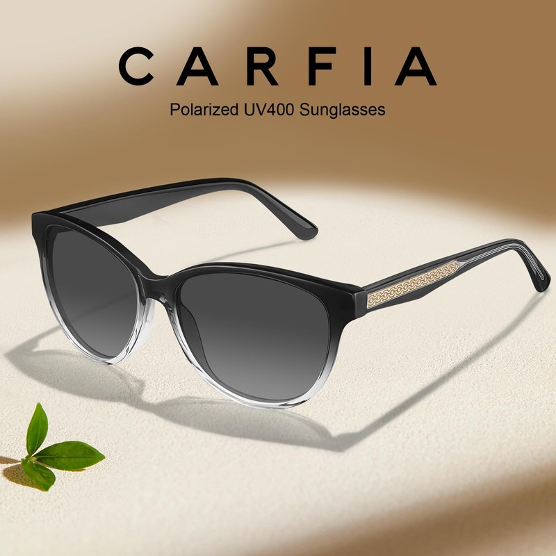 CARFIA Mirrored Women's Sunglasses Polarised UV400 Women's Glasses, M1 polished