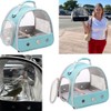 Small Bird Travel Cage Carrier, Portable Parrot Parakeet Carrier with
