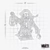 Wraith SprayWorks Pirate #4 - Reusable Airbrush Stencil Template