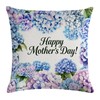 AliCarr Happy Mothers Day Decorative Throw Pillow Covers - Hydrangea
