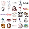 50PCS Baseball Stickers for Water Bottles Helmet Laptop Phone Guitar