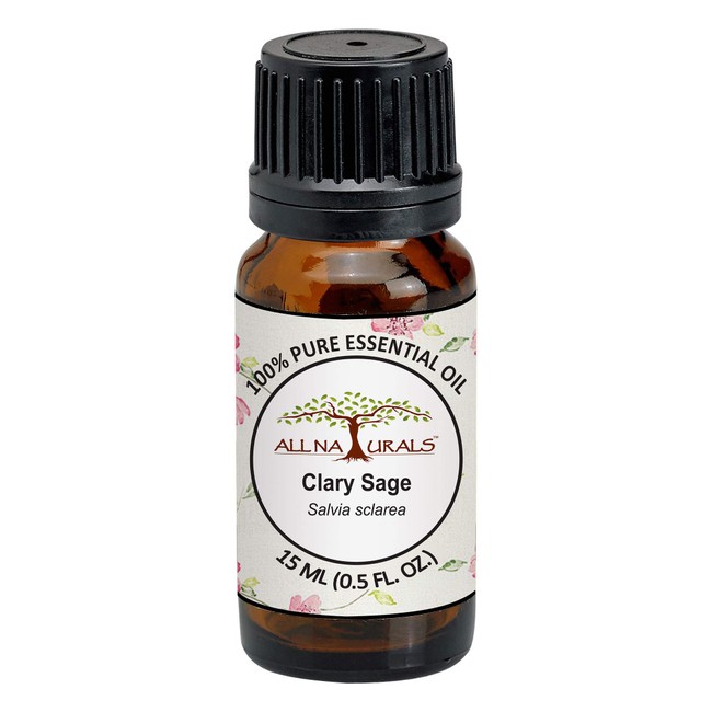 All Naturals Clary Sage Essential Oil 100% Pure Undiluted Therapeutic Grade - 10ml