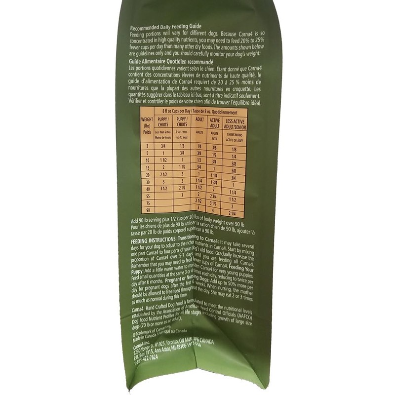 CARNA4 CARNA4 All Life Stages Duck Formula Dry Dog Food