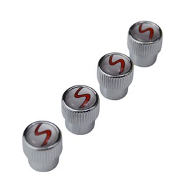 (Set of 4) S Metal Auto Tire Valve Stem Cap Cover with Resin S Emblem Covers Trim for Mini Cooper S Countryman S Clubman S JCW 36110429652