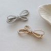 JewelVOX Hair Clip, Hair Pin, Hair Accessory, Wedding, Ribbon, Pearl,