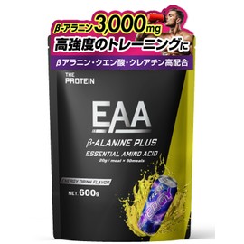 Zapro EAA Beta Alanine PLUS Energy Drink Flavor Protein Powder, 600g (30 servings), 9 Essential Amino Acids, Creatine, Citric Acid, BCAA, Glutamine, HMB, Muscle Training, Takeuchi Seiyaku THE PROTEIN