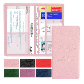 Valardoh Premium Car Document Holder in Pink