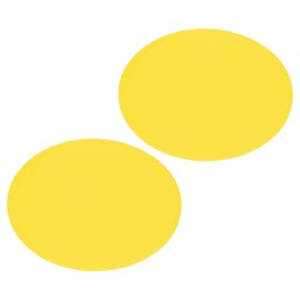 sourcing map 2Pcs Felt Base Shaper, 9.8 Inch Round Bag Bottom Shaper Pad Bag Cushion Base Purse Liner Board Insert Arc Corner for Handbags Tote Crossbody Bag Backpack, Yellow