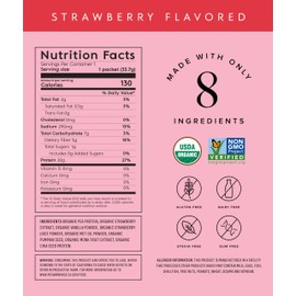 Truvani Vegan Pea Protein Powder | Strawberry | 20g Organic Plant Based Protein | Single Serving Travel Packets | 10 Servings | Keto | Gluten & Dairy Free | Low Carb | No Added Sugar